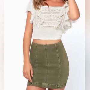 Free People mini skirt